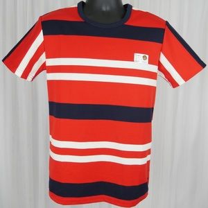 Men's Striped Tee Shirt - Red/White